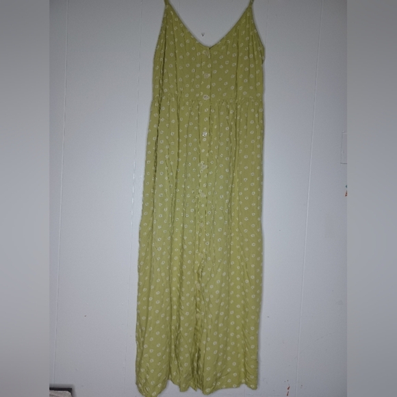 Billabong Light Green Floral Maxi Dress - Picture 1 of 7